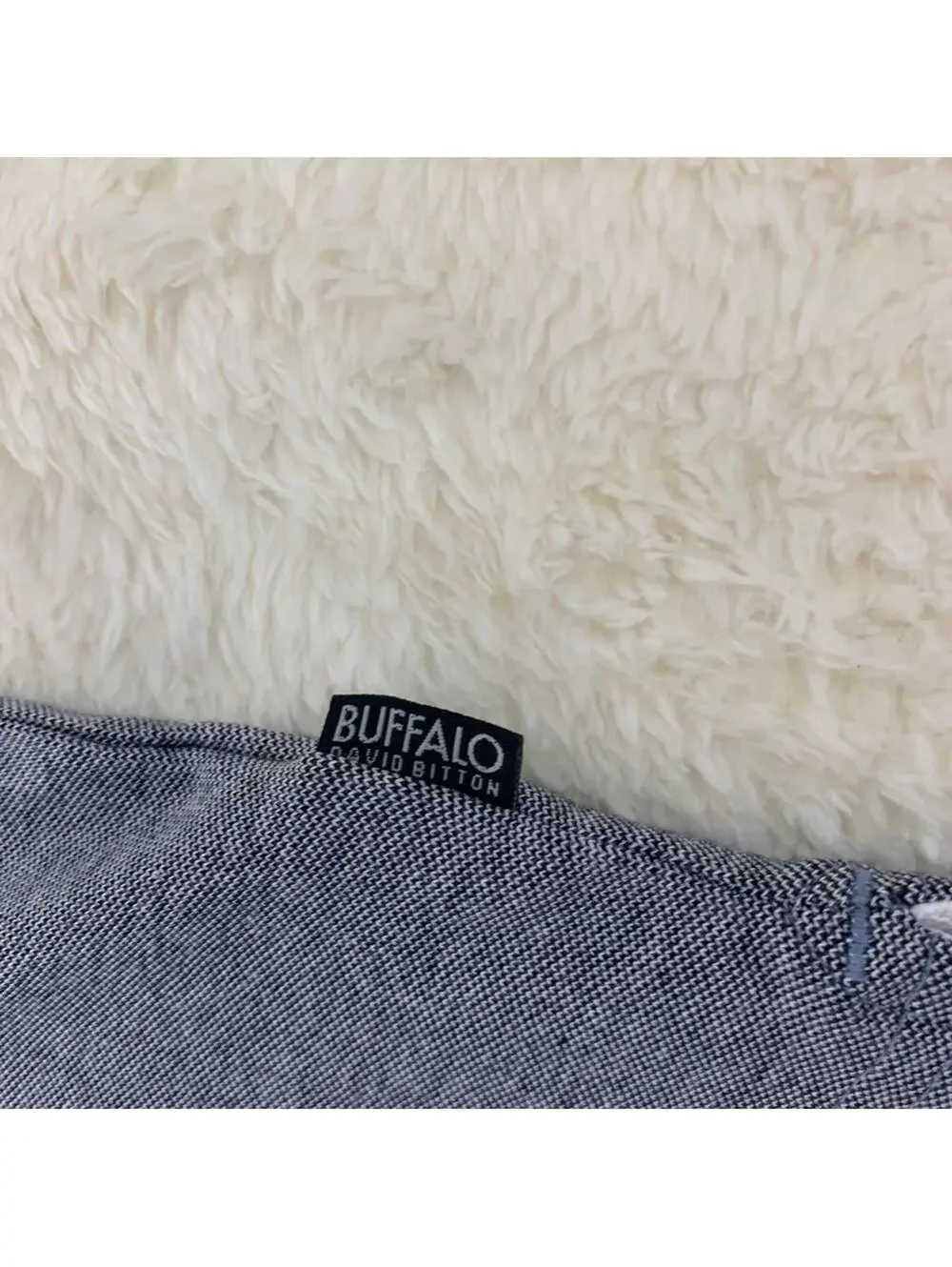 Buffalo David Bitton Men's Polo Shirt Gray Short Sleeve Cotton Blend XL NWT
